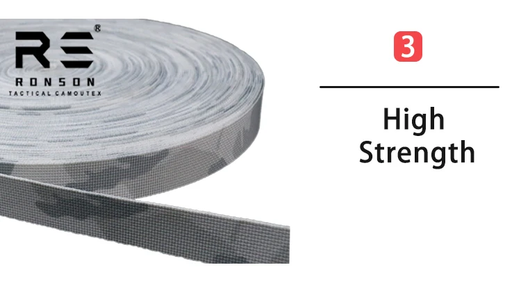 MCAP Alphine Tarnmuster Hochfestes 25mm Breites Gurtband Bedrucktes Polyester-Gurtband Langlebig für Taktische Ausrüstung Taschen Rucksäcke – Detail 8
