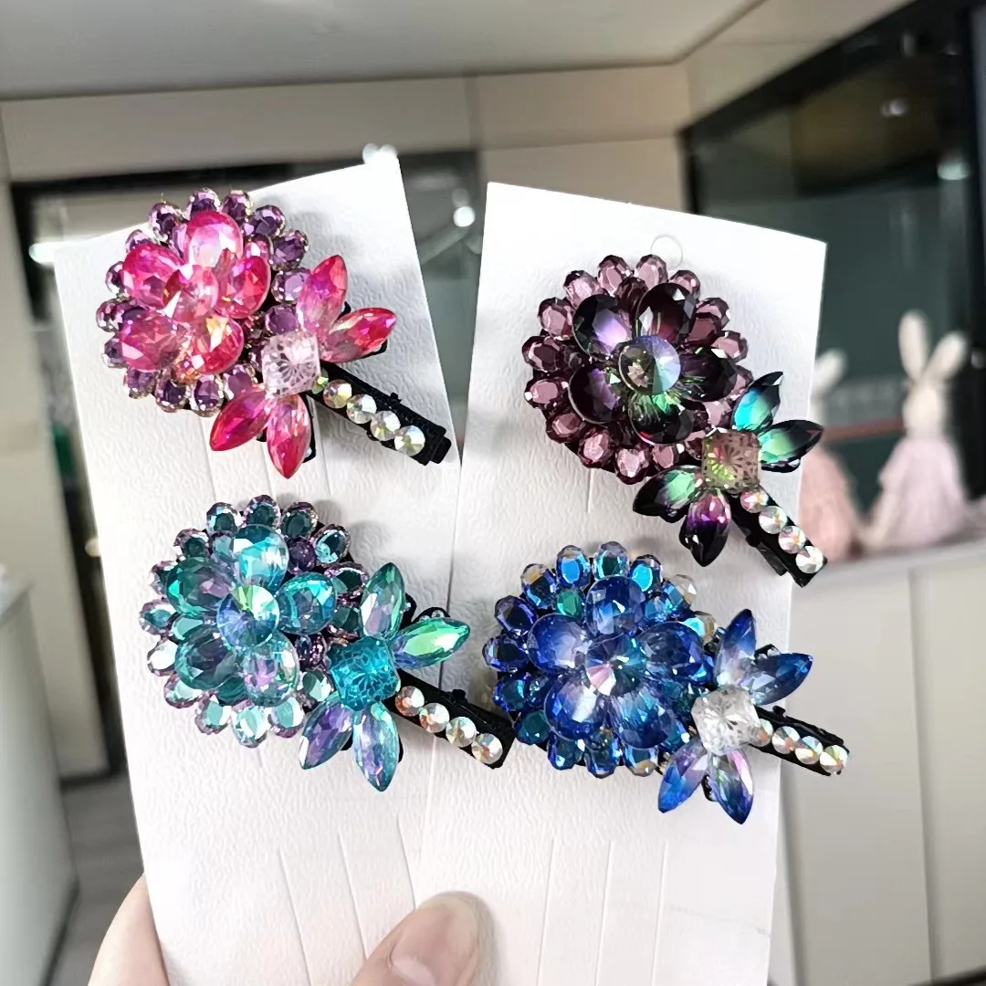 Sweet lollipop crystal duck mouth edge clip to cool ground hairpin duckbill clip advanced sense of hairpin