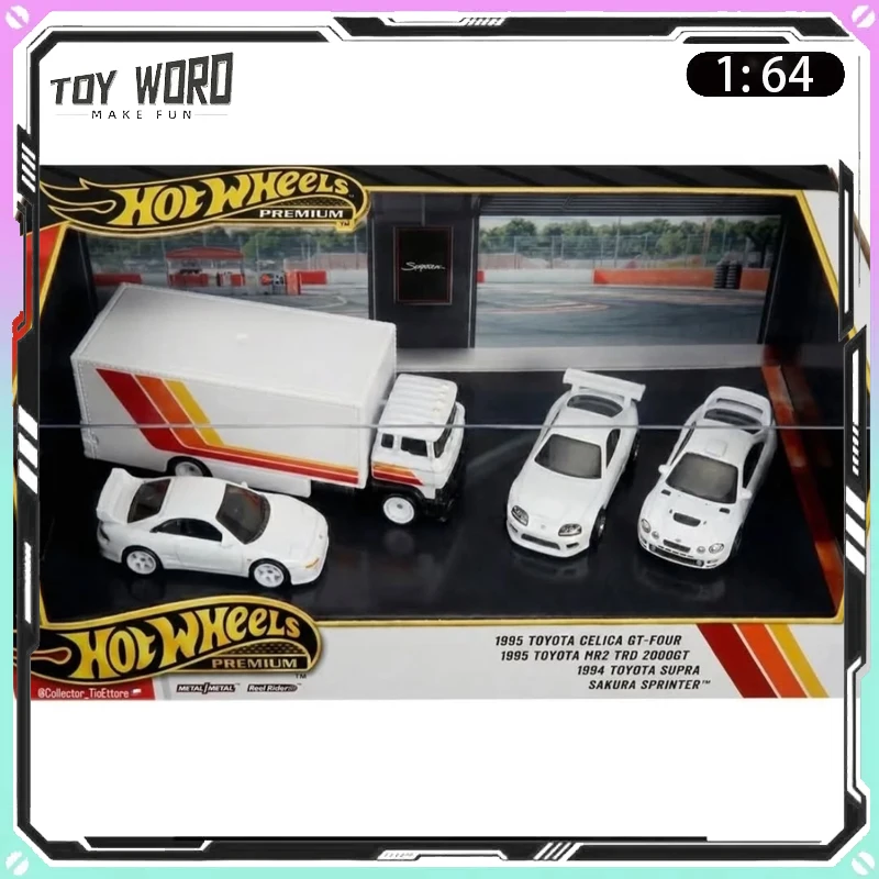 Nuevo Hot Wheels Toyota Garage GMH39 Serie Toyota Celica MR2 Coche Clásico JDM de Aleación Modelo Coleccionable Decoración de Escritorio Juguetes Regalo