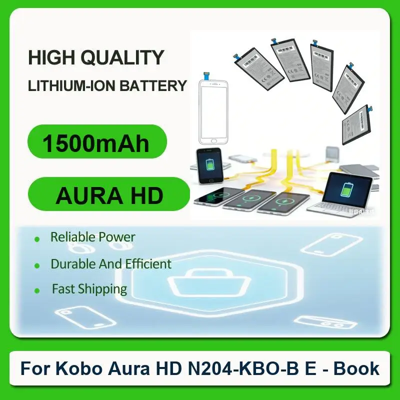 

Аккумулятор для электронной книги Kobo Aura HD N204-KBO-B E-Book One/Forma E-ink