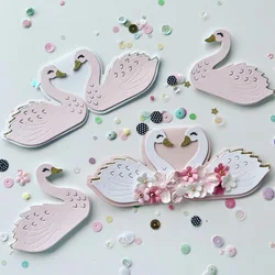 KSCRAFT Swan Bag Topper Metal Cutting Dies Stencils for DIY Scrapbooking Decorative Embossing DIY Paper Cards