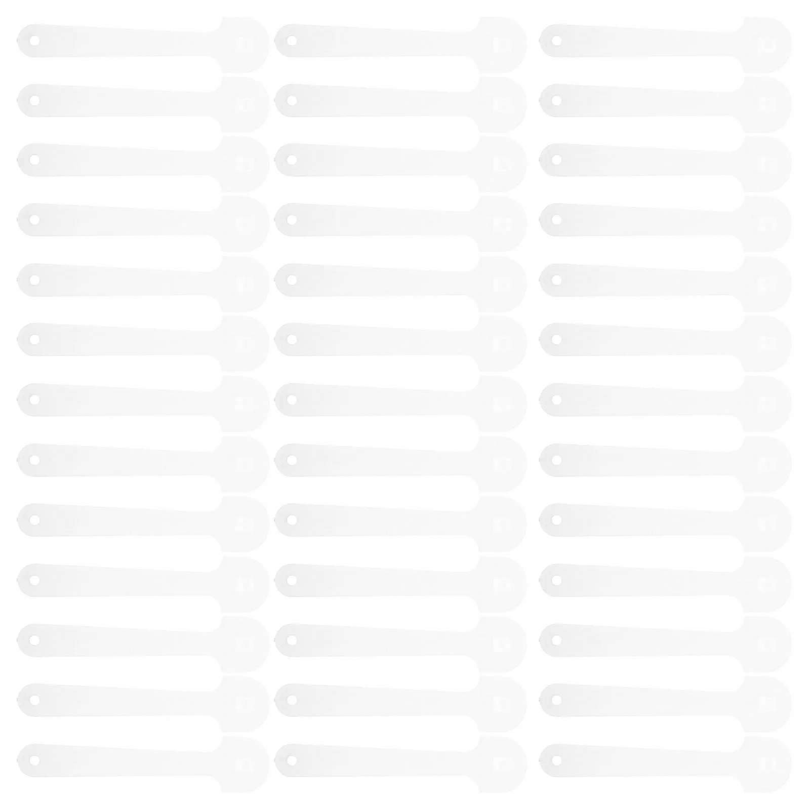 

100Pcs Circular Fan Handles Nailfree Plastic DIY Fan Sticks Comfortable Grip for Wedding Events School Crafting Decorative