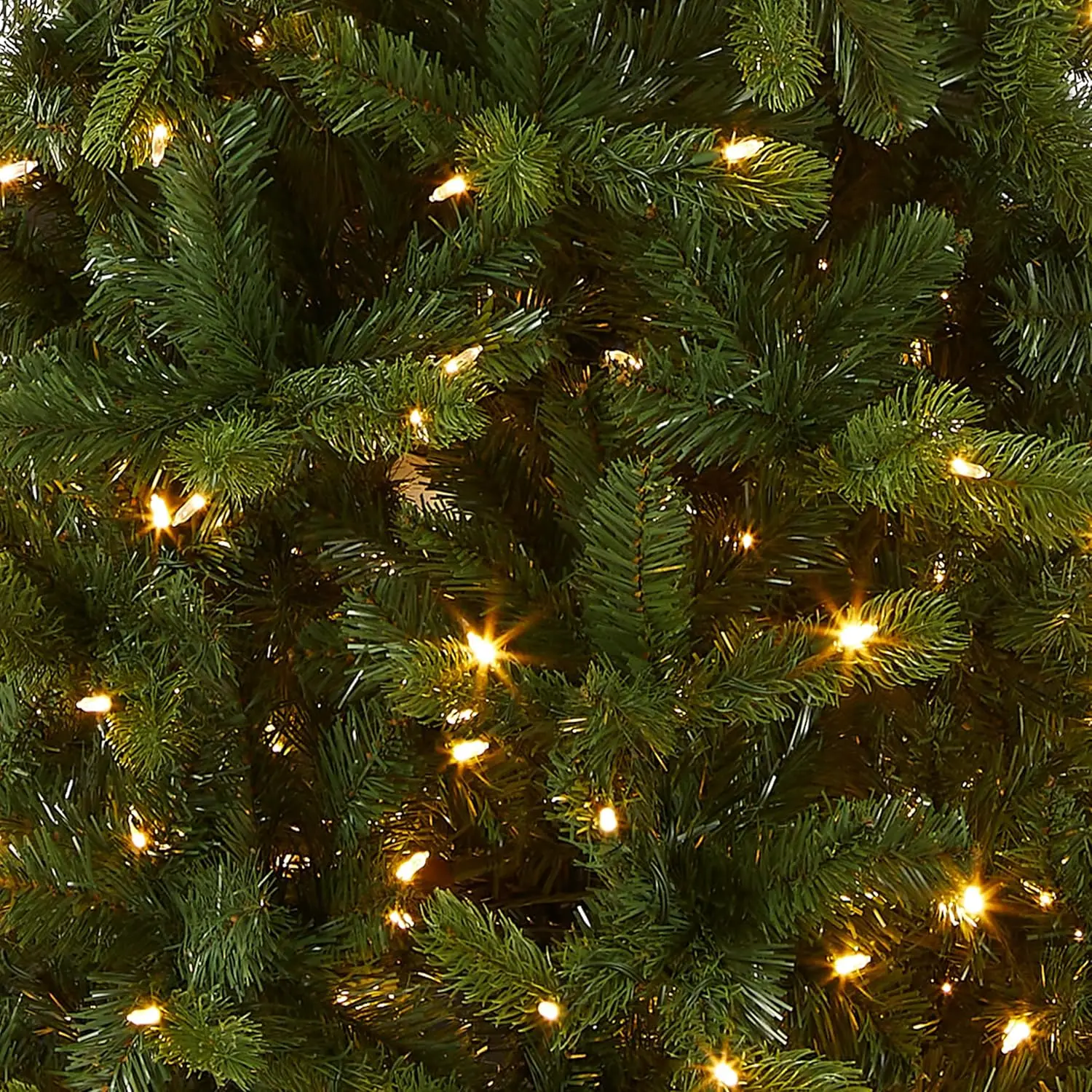 National Tree Company Pre-Lit 'Feel Real' Artificial Slim Downswept Christmas Tree, Green, Douglas Fir, Dual Color Led Lights,