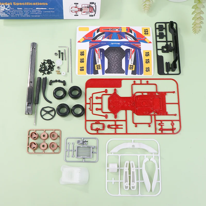 

Micro Scale Unassembled RC Sengi Kart-80 PNP Car Kit; No RC or Battery, Remote Control Simulated Go Kart
