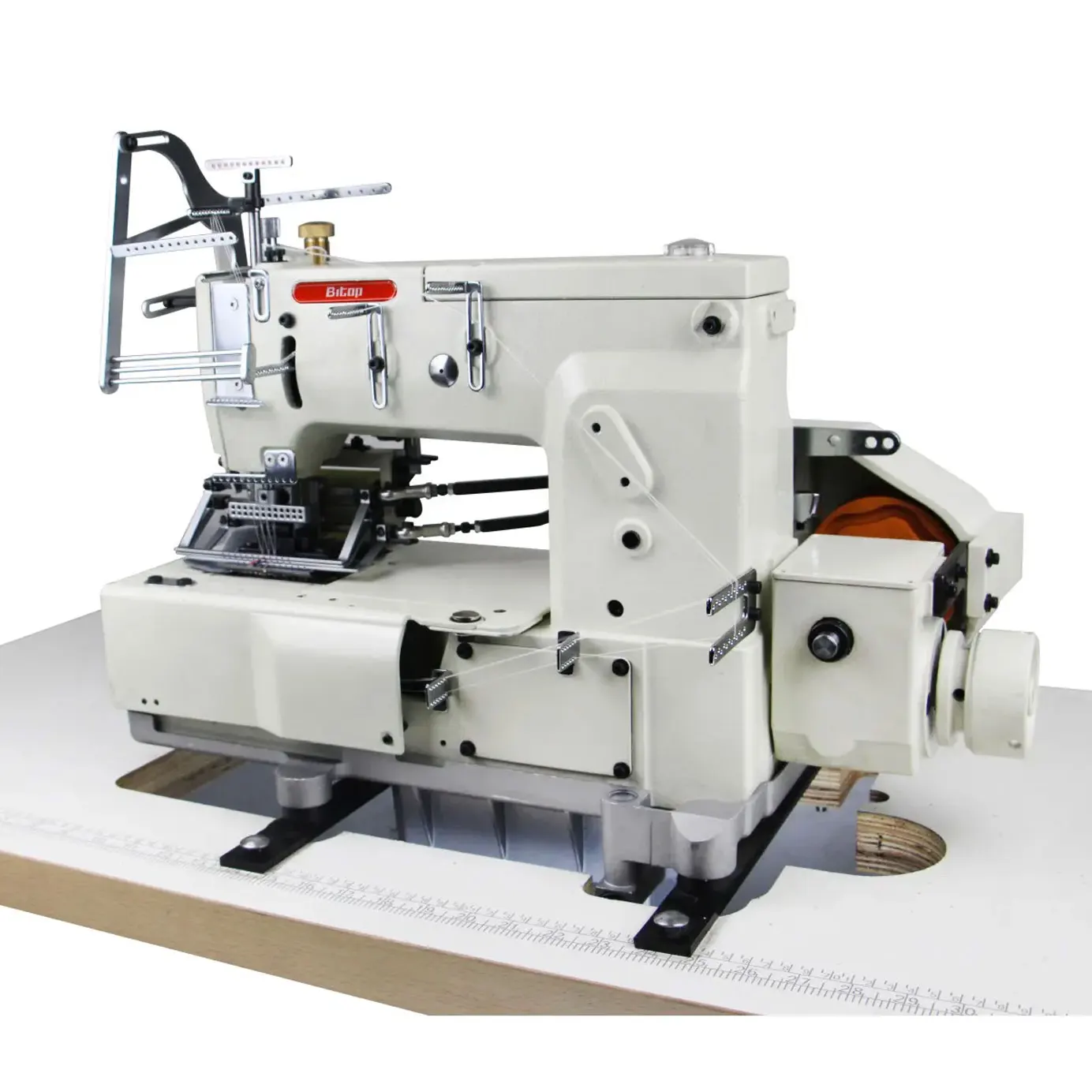 

BT-1403PSM 3 Needle Multi-needle Flatbed Chain Stitch Smocking Sewing Machine