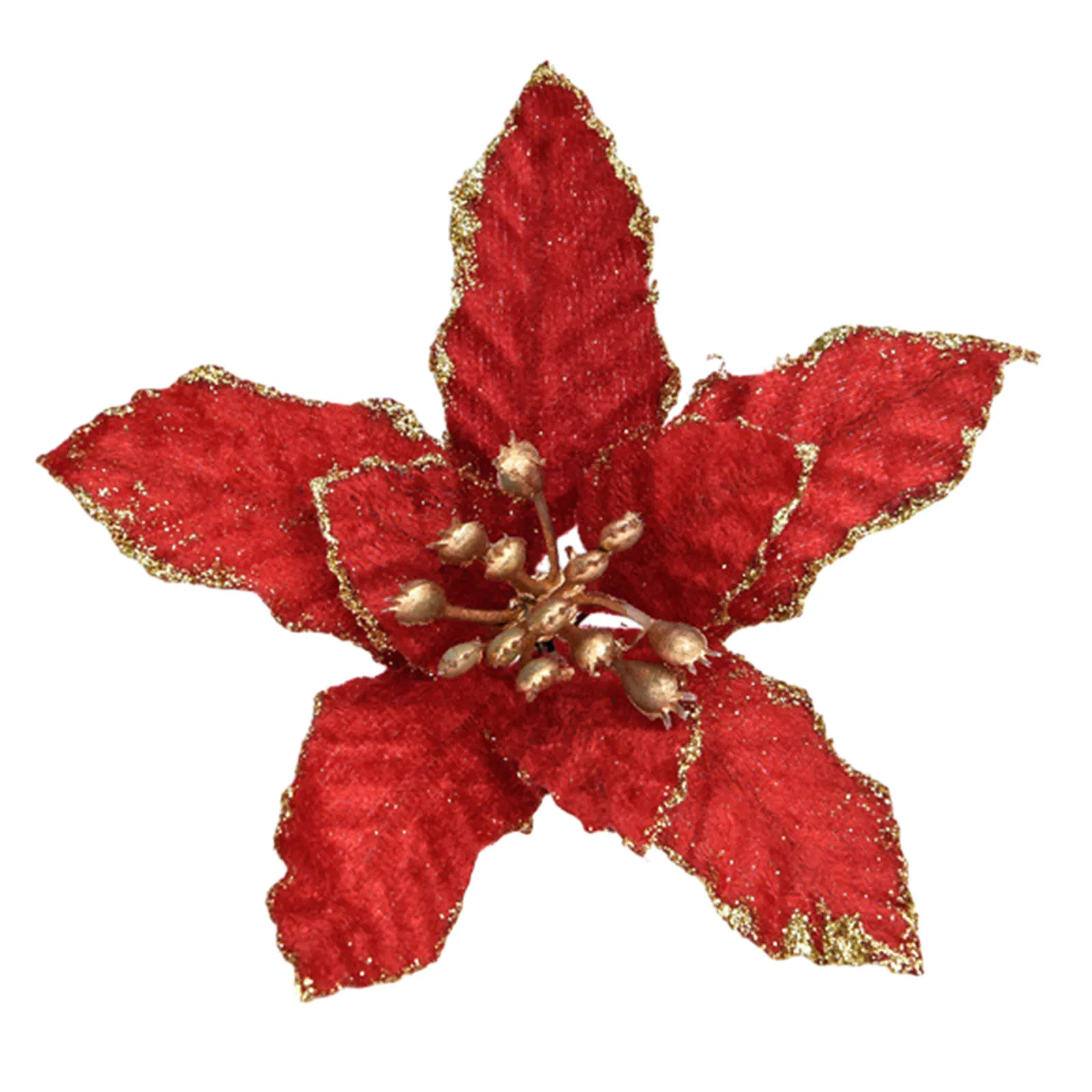 Christmas Fake Flower Christmas Tree Decoration Artificial Hang Flower Christmas Simulate Decorative Flower Home Festival Decor