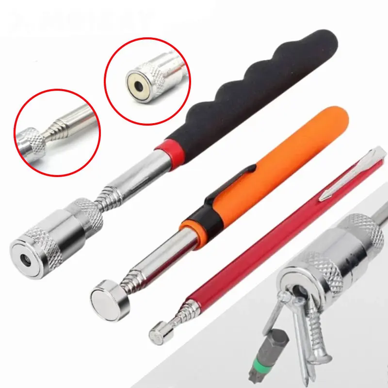 

1PCS Telescopic Magnetic Pen with Light Portable Magnet Pick-Up Tool Extendable Long Reach Pen Tool for Picking Up Screws