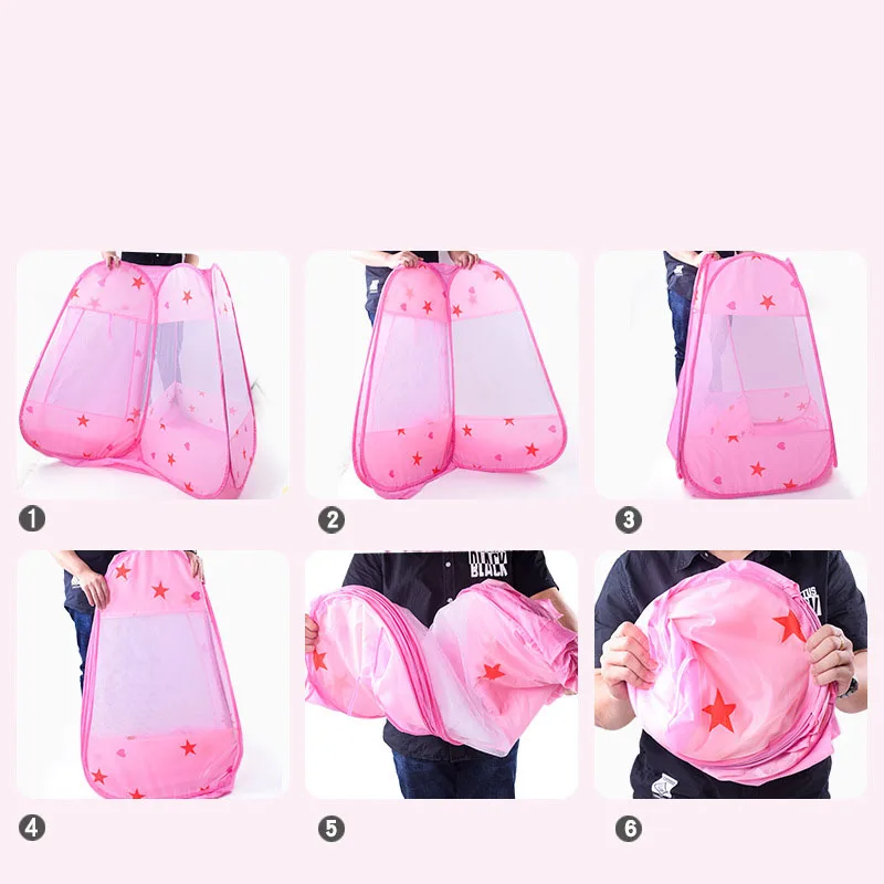 おもちゃのテントポータブル折りたたみ屋内屋外プリンセスハウス教育カラフルなボールプールピットままごとギフト子供のための