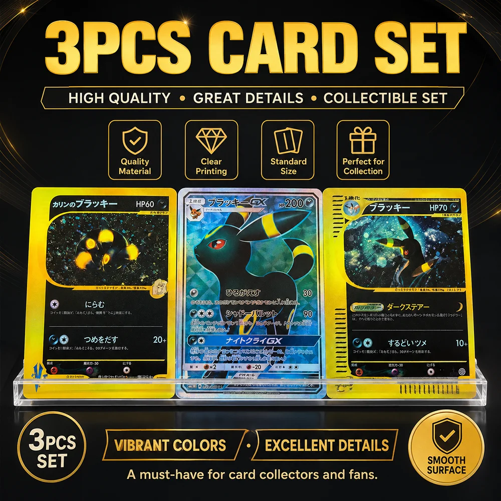 DIY PTCG Proxy Sammelkarten Karens Umbreon E-Serie 063/060 GX Seltene Anime Japanische Holo-Folie Sammelkampfkarten Geschenk