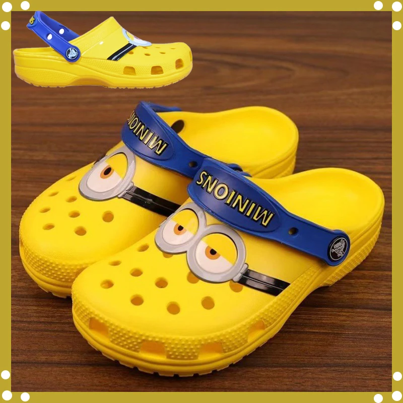 Anime Minions Hole Sandals sprayer Dave Cosplay antiscivolo indossare leggermente pantofole sandali Kawaii EVA Home Outdoor Beach Shoes