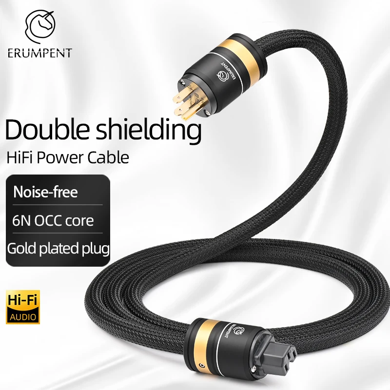 Hi-end 6N OCC Power Audio kabel z AU/EU/US Vseries złącze HiFi przewód zasilający do podłączenia wzmacniacza filtr