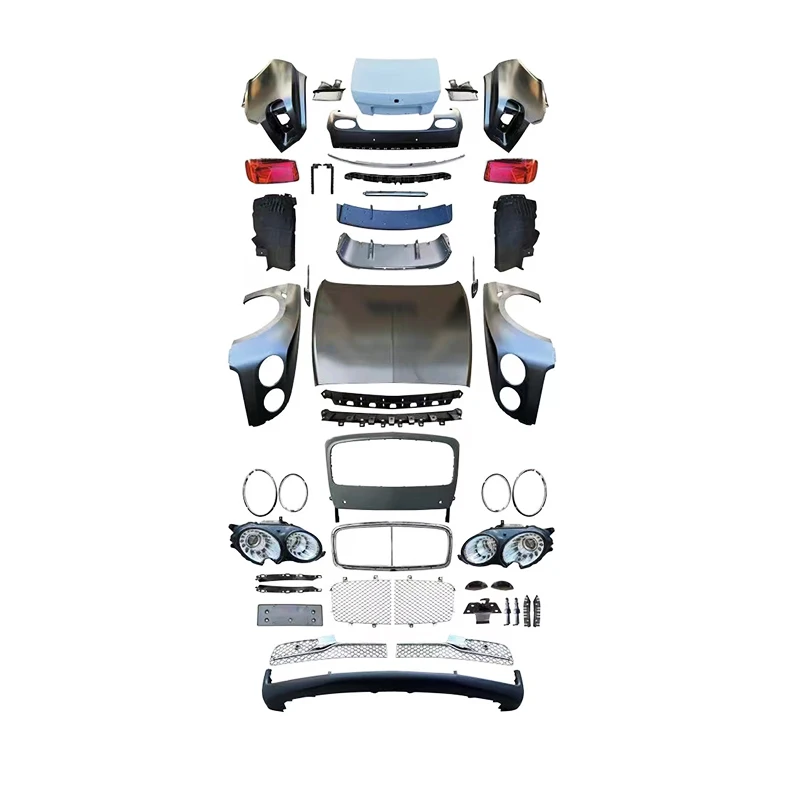 High-end Body Kit Customization2010-2017 Upgrade Front And Rear Bumper With New Headlights And Fog Light Cut-Outs For BML Flying