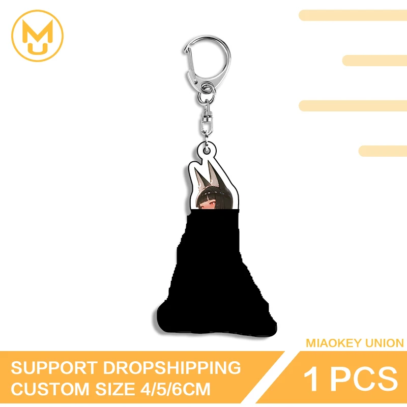 Zenless Zone Zero Hoshimi Miyabi‌ Photo Keychain Amusing Creative Acrylic Key Holder Hot Selling Fashion Packbage Decorations