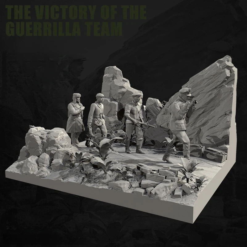 

1/35 1/48 Soviet Partisan Forces In Wwii Resin Model Figure Gk Micro Miniature 3d Printed White Model Toy Unassembled Unpainted