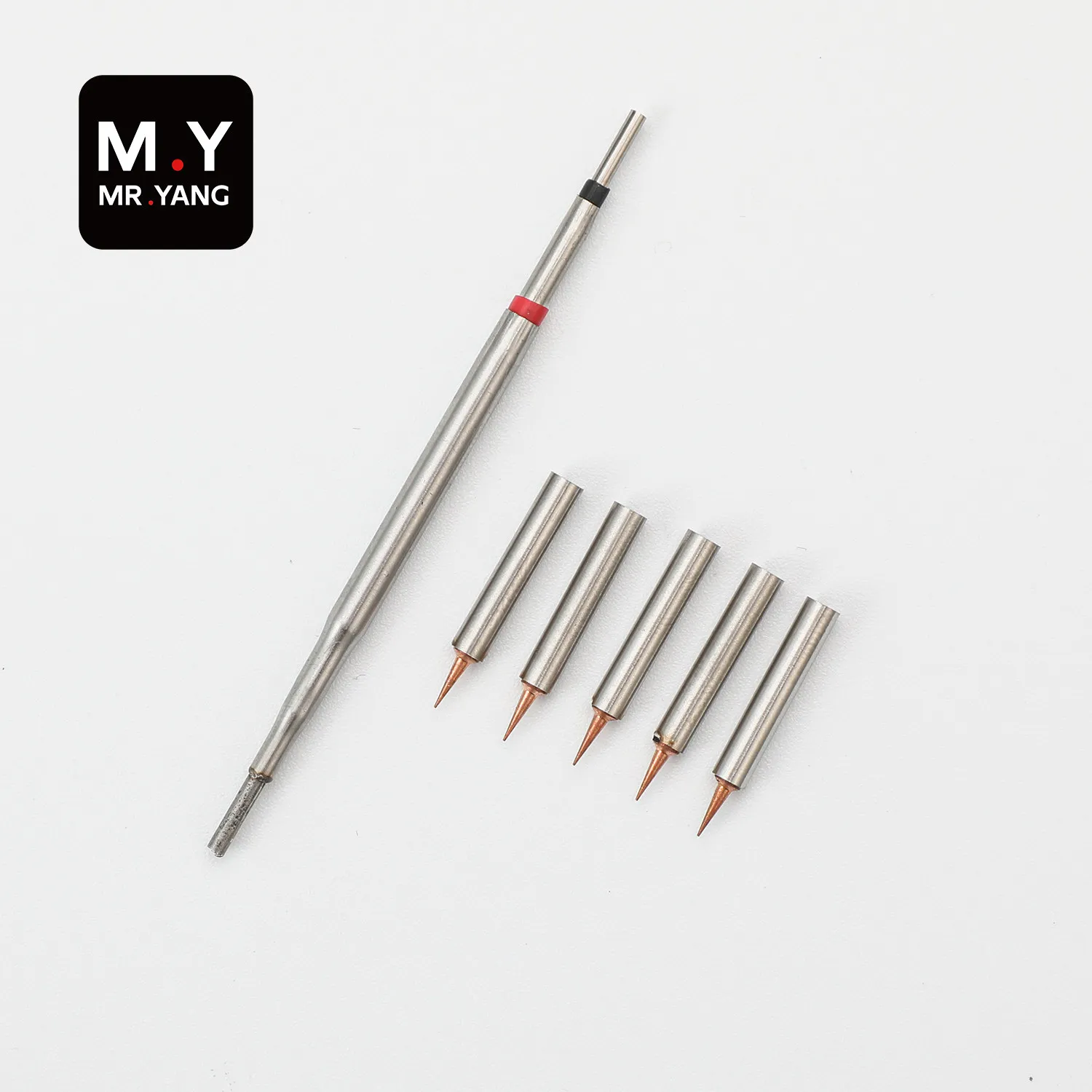 

Наконечник для паяльника YCS M. Y-K03, 1 лоток, 5 сменных наконечников для пайки проводов, аксессуары для паяльника, инструмент для ремонта мобильных телефонов