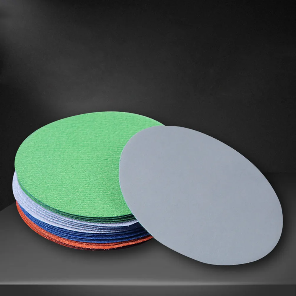 

20 шт. круглых шлифовальных дисков с флокированным покрытием, зернистость 3000, 5000, 7000, 10000, на липучке, для влажной и сухой шлифовки