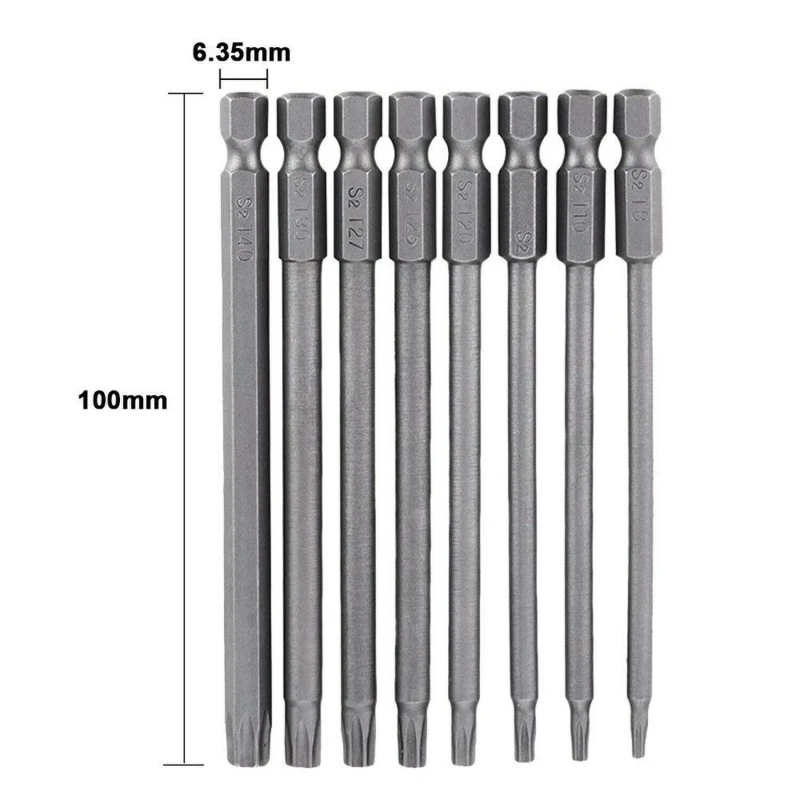 Electric Screwdriver Bits High Hardness Hand Drill Tools -t40 Hand Tools Long Drill Bits For Screwdriver Drill