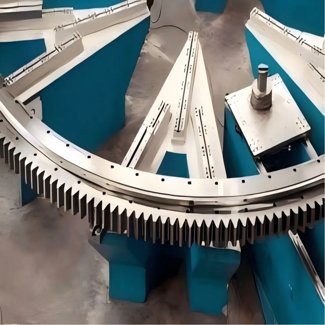 

Large Bearing Swing Circle 121.40.4750.990.41.1502 with External Gear Teeth Slewing Ring Bearings for Ship Crane