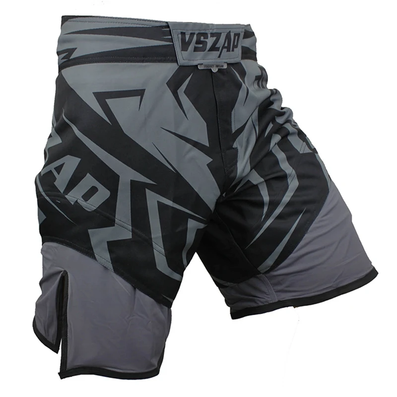 VSZAP MMA Kampfshorts für Herren Langlebige Trainingsshorts Grappling Boxen Kickboxen BJJ No Gi Sparring Workout Kampfshorts – Detail 7