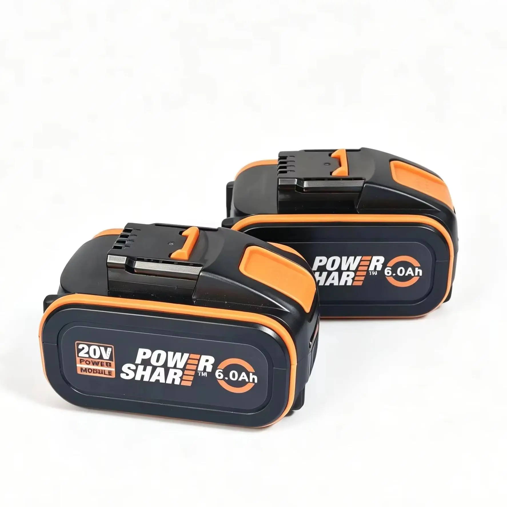 Аккумулятор литиевый перезаряжаемый 20В 6.0Ач для WORX Slim Power Share WA3551 WA3553, с защитой от перезаряда и перегрева, со светодиодным индикатором