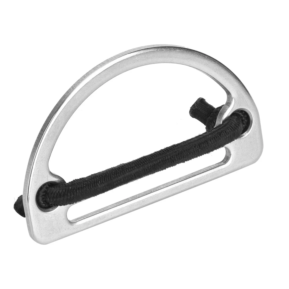 حزام الغوص على شكل حرف D مشبك 316 من الفولاذ المقاوم للصدأ خفيف الوزن وحزام حارس ملحقات الغوص