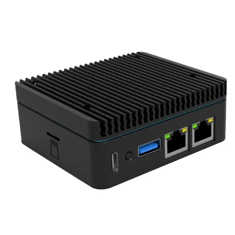 RADXA E25 Dual Network Port dengan RK3568 CM3I Core board dengan Casing Logam