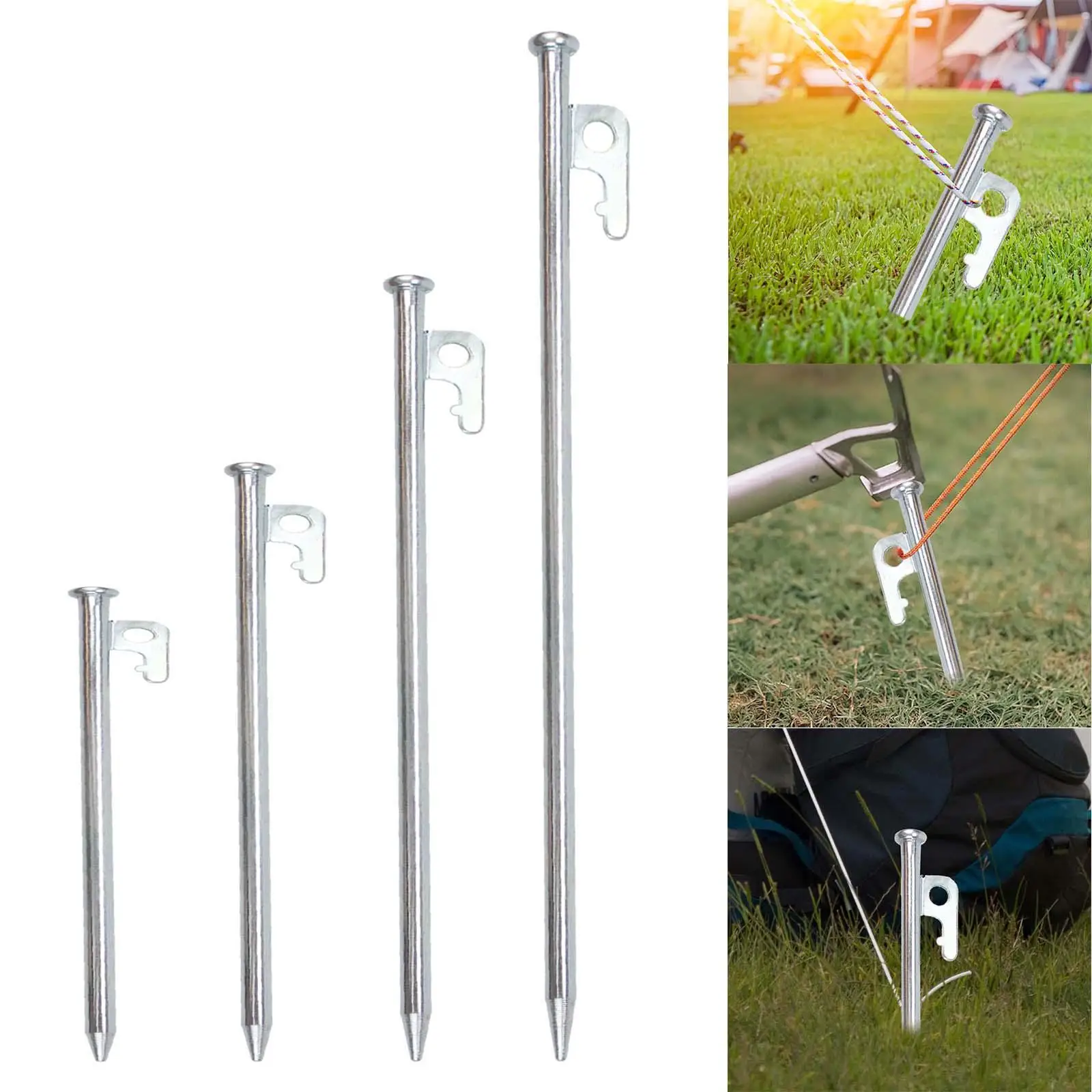 Tent Stakes Tent Pegs Tent Nails Anchor Ground Pegs for Backpacking Trip