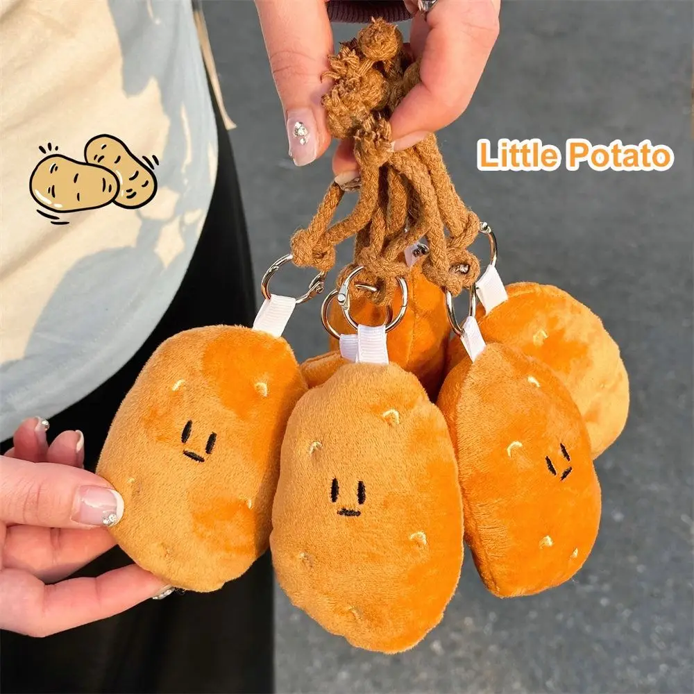 Funny Creative Little Potato Pendant Cute Delicate Potato Key Chain Birthday Gift