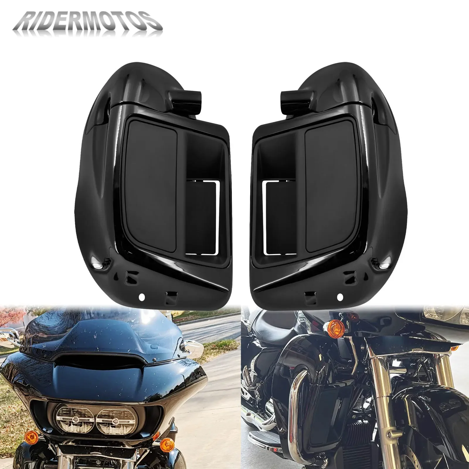 

Motorcycle Fairing Lower Vented Leg Box Cover For Harley Touring Road Street Glide FLTRX FLHX FLHTCU Ultra CVO Limited 14-2023