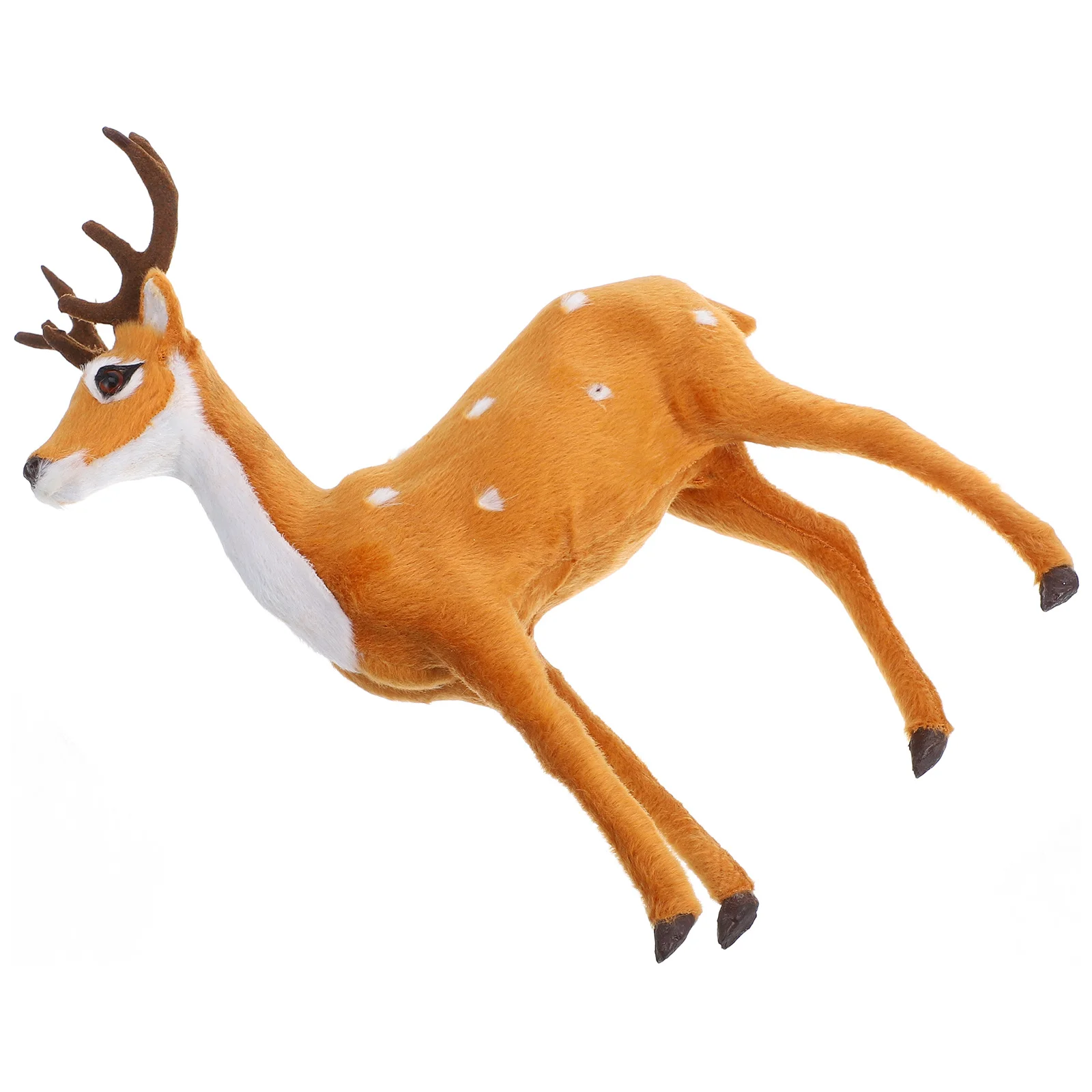 

Christmas Elk Ornament Artificial Faux Elk Desktop Decoration Xmas Deer Decor Indoor Tabletop Christmas Deer Gift