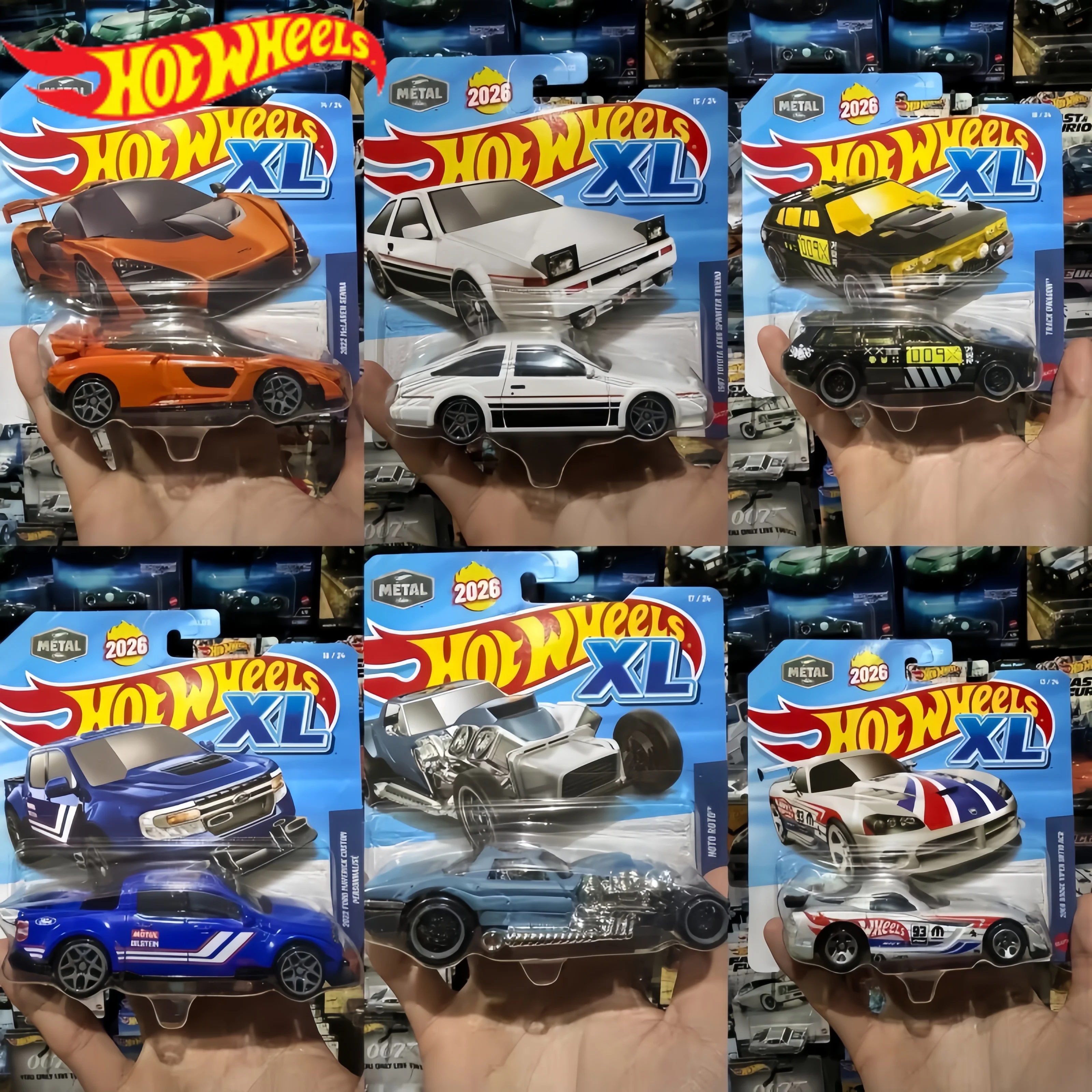 

Xl 1:43 Hot Wheels Mclaren Jkl02-C 2026 Toyota Ae86 Dodge Viper Car Model Collectible Toy Vehicle Alloy Car Model Custom Gifts
