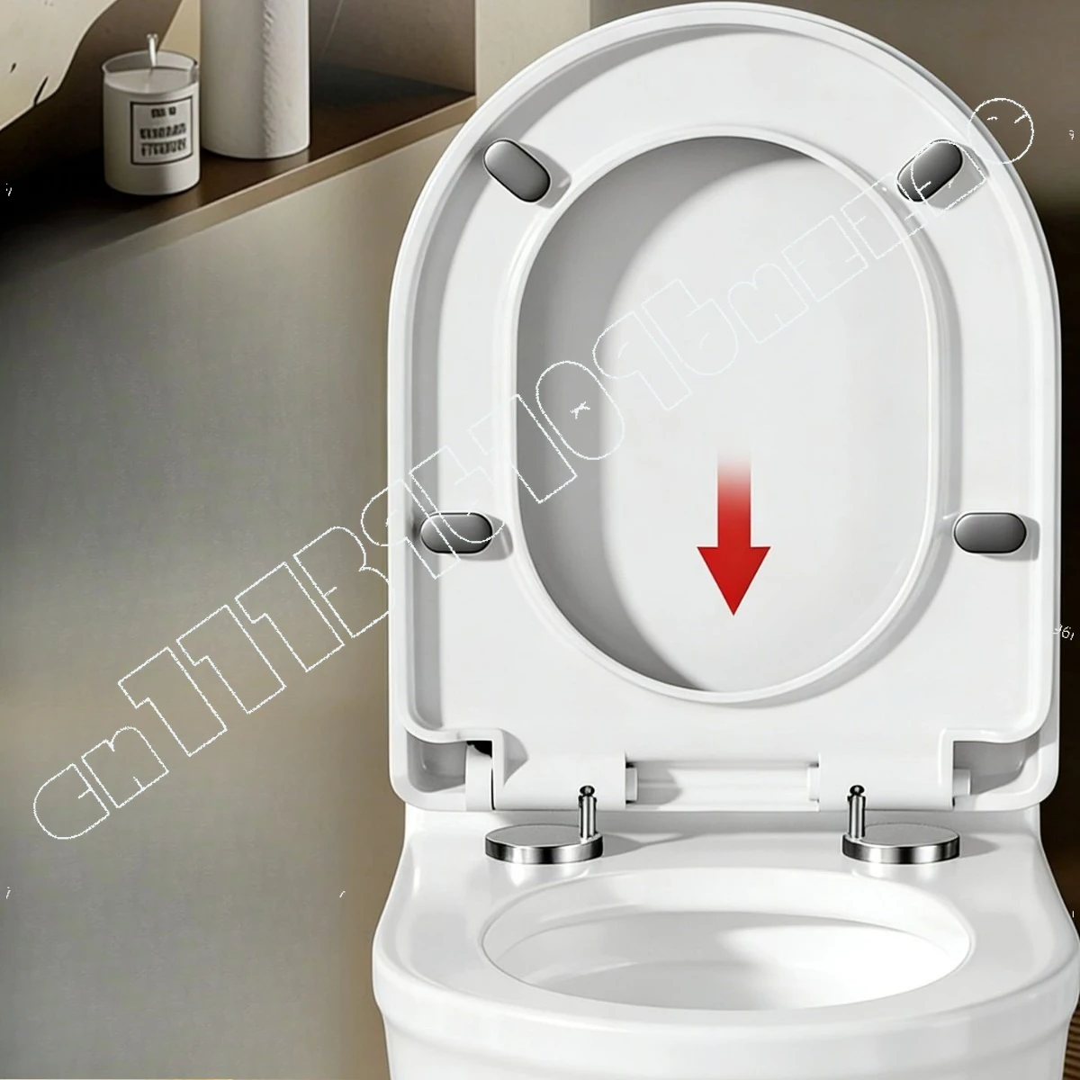 Cover Thickened Anti-break Toilet Cover Universal Old-fashioned Accessories Toilet Seat Ring Wholesale Slow Drop
