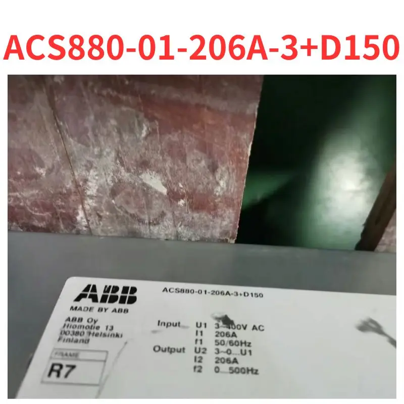 Second-hand    ACS880-01-206A-3+D150   inverter   test  OK     Fast Shipping