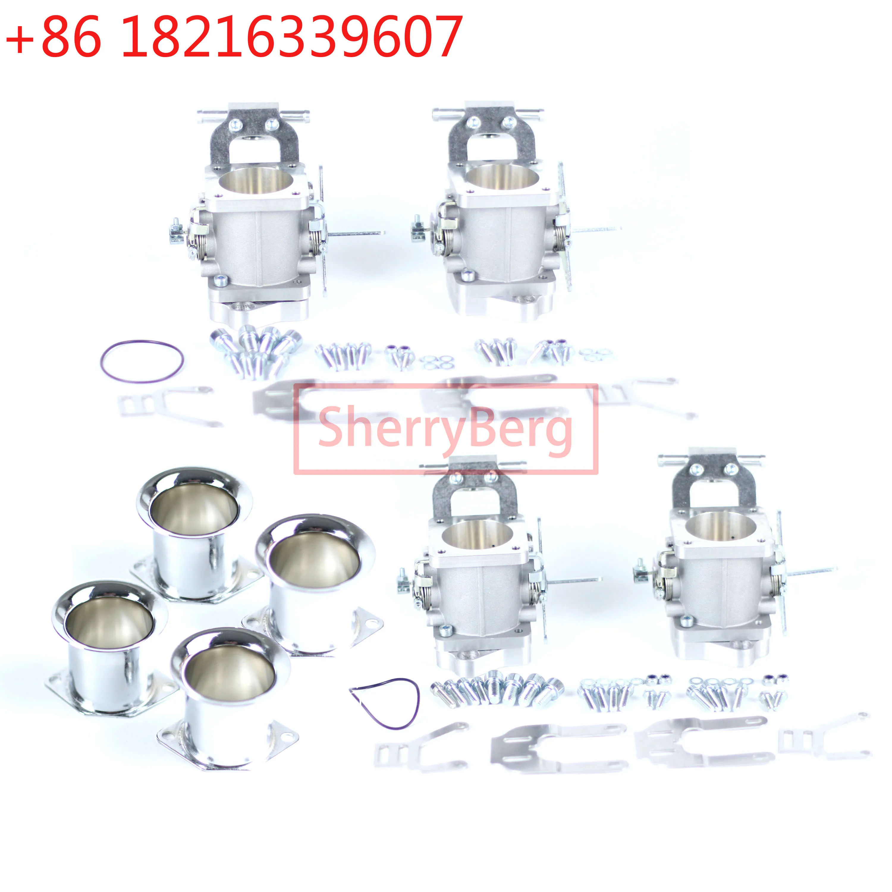 TAO SF INDIVIDUAL 40/42/45/48/50mm Fuel Injection Throttle Body for Weber Jenvey EMPI DCOE Inlet TH TB 2 PAIRS  W STA