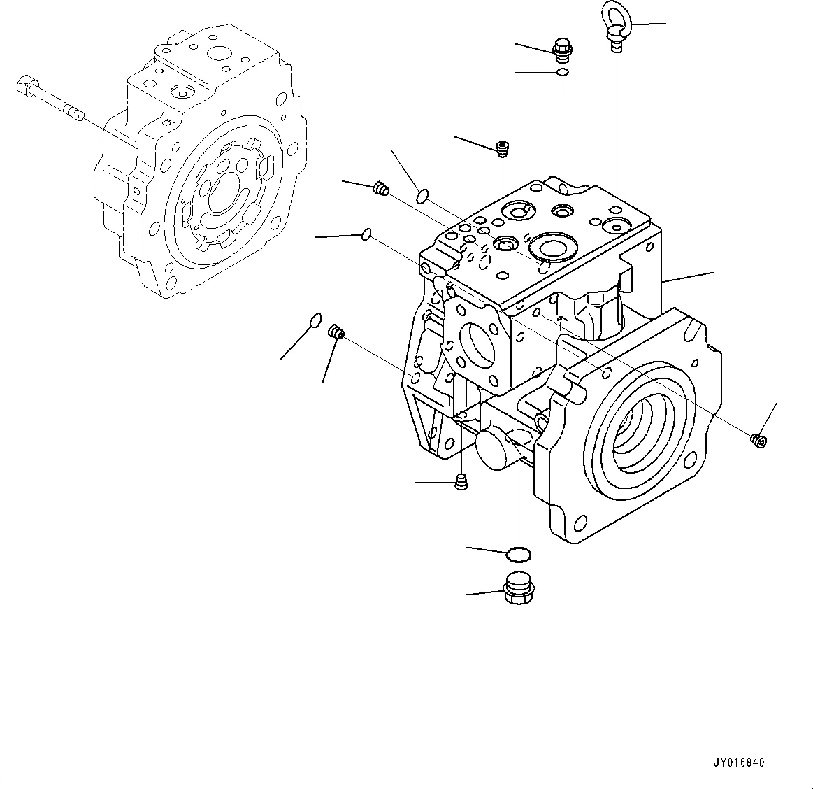 

D65PX-18E0 Гидравлический рабочий насос бульдозера 708-1L-00750 708-1L-04161 Гидравлический насос в сборе для Komatsu