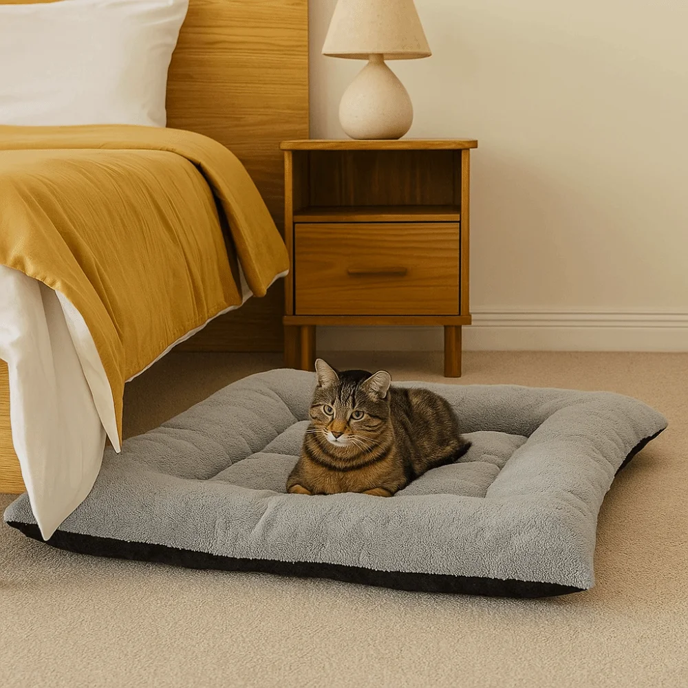 

Cat Cushion Pillow Warm Dog Bed Mat Non-slip Surrounding Style Pet Plush Pad Super Soft Comfortable Thickened Pet Mat Winter