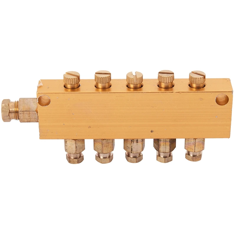 زيت تشحيم متعدد الزيوت متغير ، تنظيم ضغط الهواء ، مدخل 6 ، 4 Out ، موزع مكبس ، حديقة