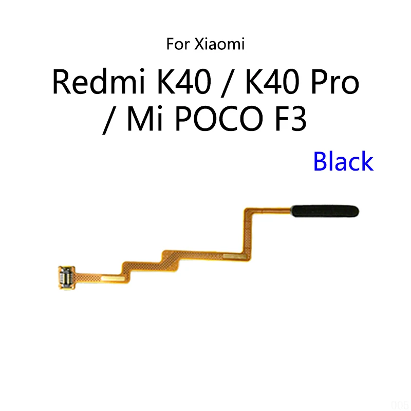 Home Button Fingerprint Scanner Touch ID Menu Return Sensor Flex Cable For Xiaomi Redmi K40 / K40 Pro / Mi POCO F3