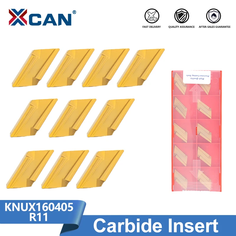 

XCAN KNUX Carbide Insert 10pcs KNUX160405 For DKJNR Tool Holder CNC Lathe Bar R11 LF6028 CNC Cutter Turning Inserts