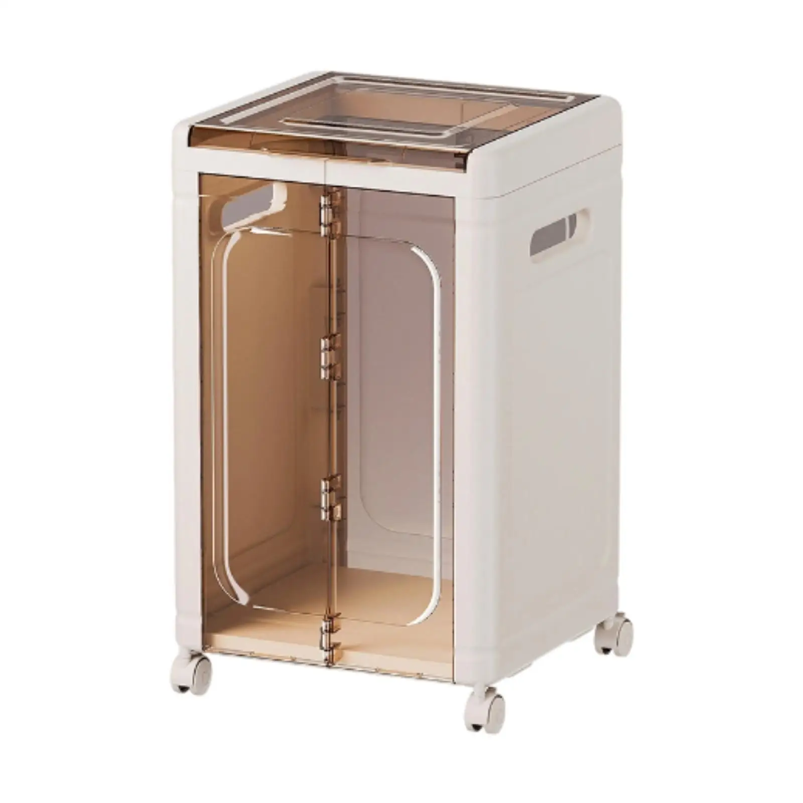 

Storage Cabinet with Wheels Movable Storage Box for Bedroom Restroom Doll