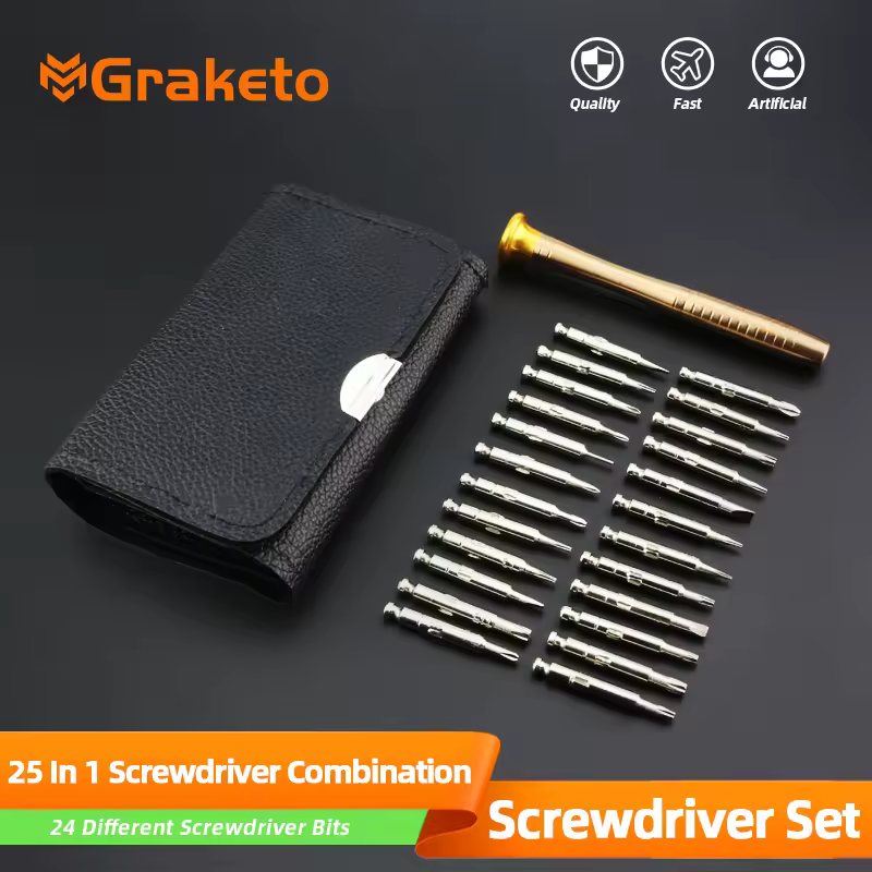 25 In 1 Screwdriver Set Magnetic Mini Precision Screwdriver Bit Set Opening Repair Tools Multifunctional Electronics Repair Tool