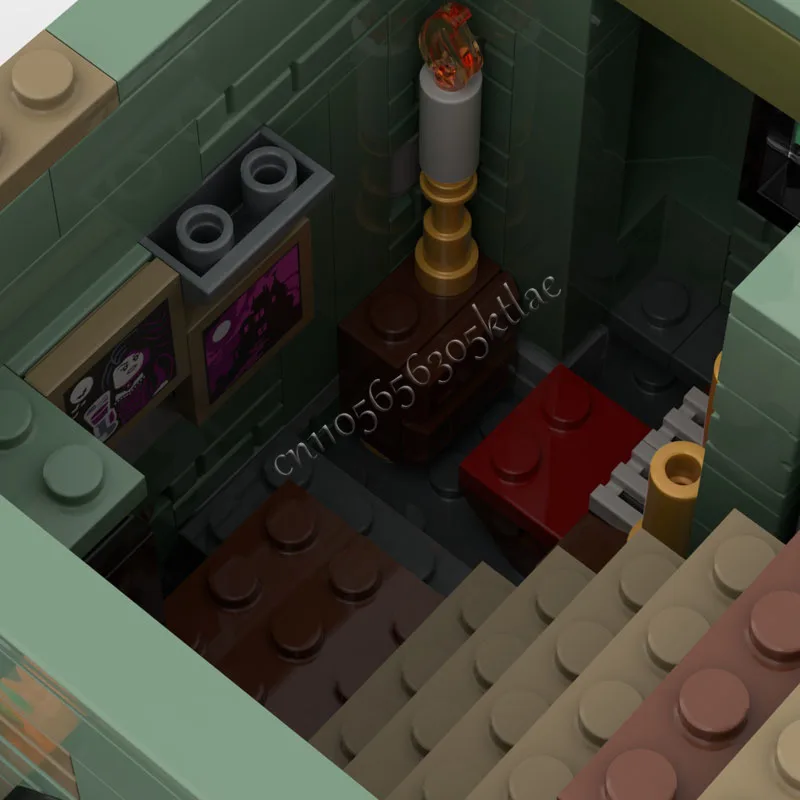 859 قطعة MOC الإبداعية مدينة عرض الشارع وحدات منزل مسكون نموذج العمارة بنة لتقوم بها بنفسك الاطفال تجميع الطوب اللعب هدية