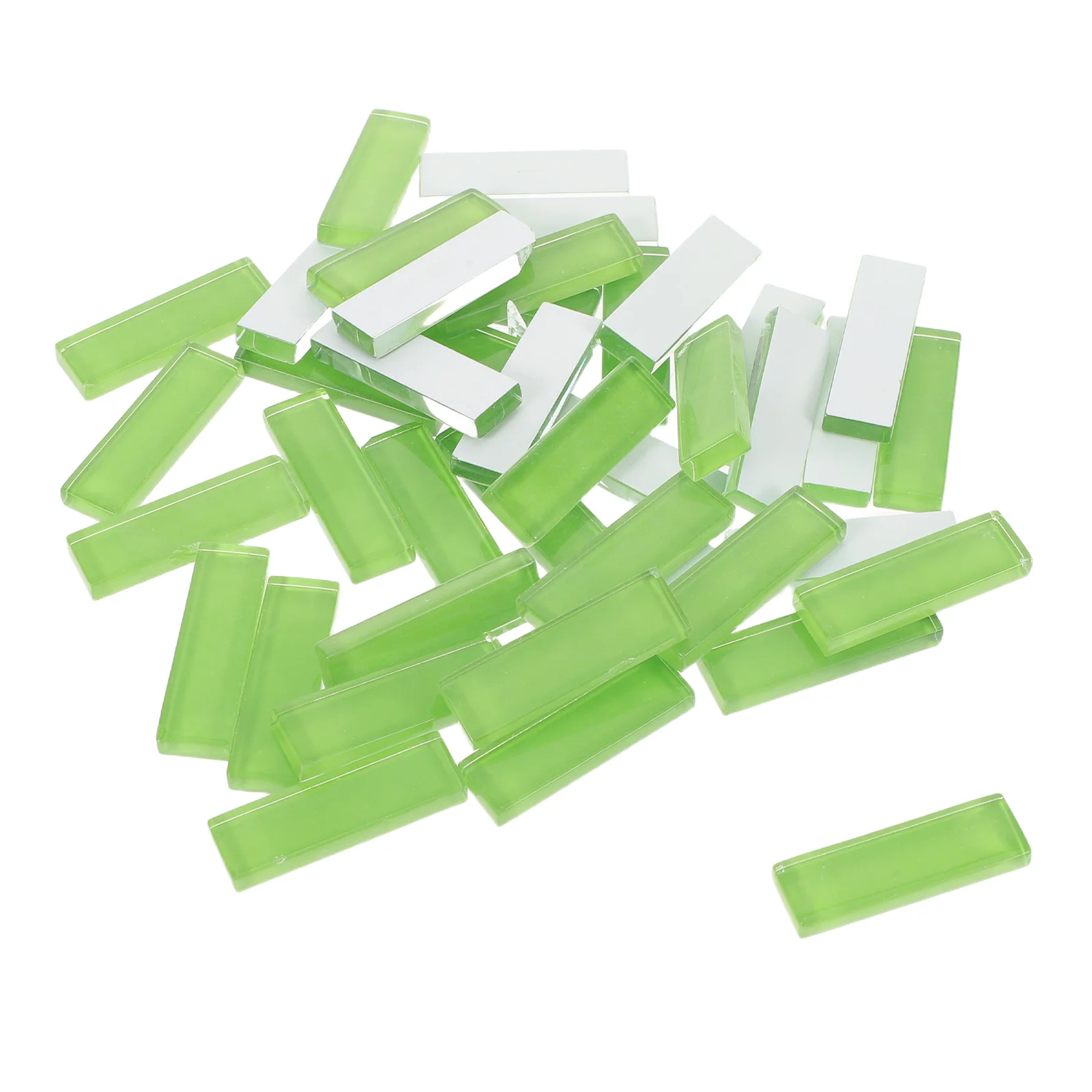 

2Pack Green Crystal Glass Rectangle Mosaic Tiles DIY Art Projects Home Decor Craft Supplies Kits Glass Tile Mosaic Art Pieces