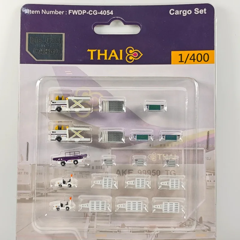 

Масштаб 1/400, тайские воздушные пути GSE, набор прицепов для экипажа, сцена в аэропорту, пластиковая декоративная модель с орнаментом