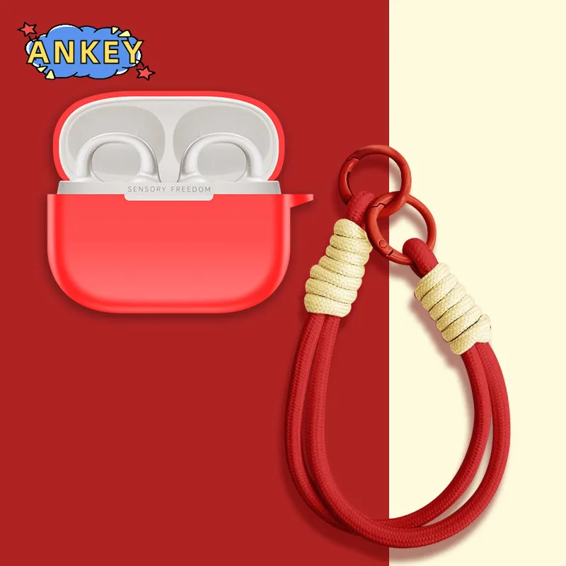 for Edifier Zero Clip Case Soft Silicone Protective Portable Scratch Shock Resistant Shell with Carabiner Lanyard