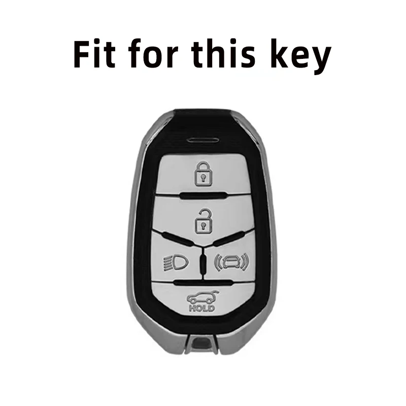 5 Buttons TPU Car Remote Shell Fob Cover for Ssang Yong 2020 G4 Rexton SsangYong Smart Key Case Auto Keychain Accessories