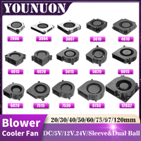 30MM 40MM 50MM 60MM 75MM 97MM Cooling Fan Brushless Motor Case Fan Blower Fan Humidifier FanInduction Cooker Fan DC 5V 12V 24V
