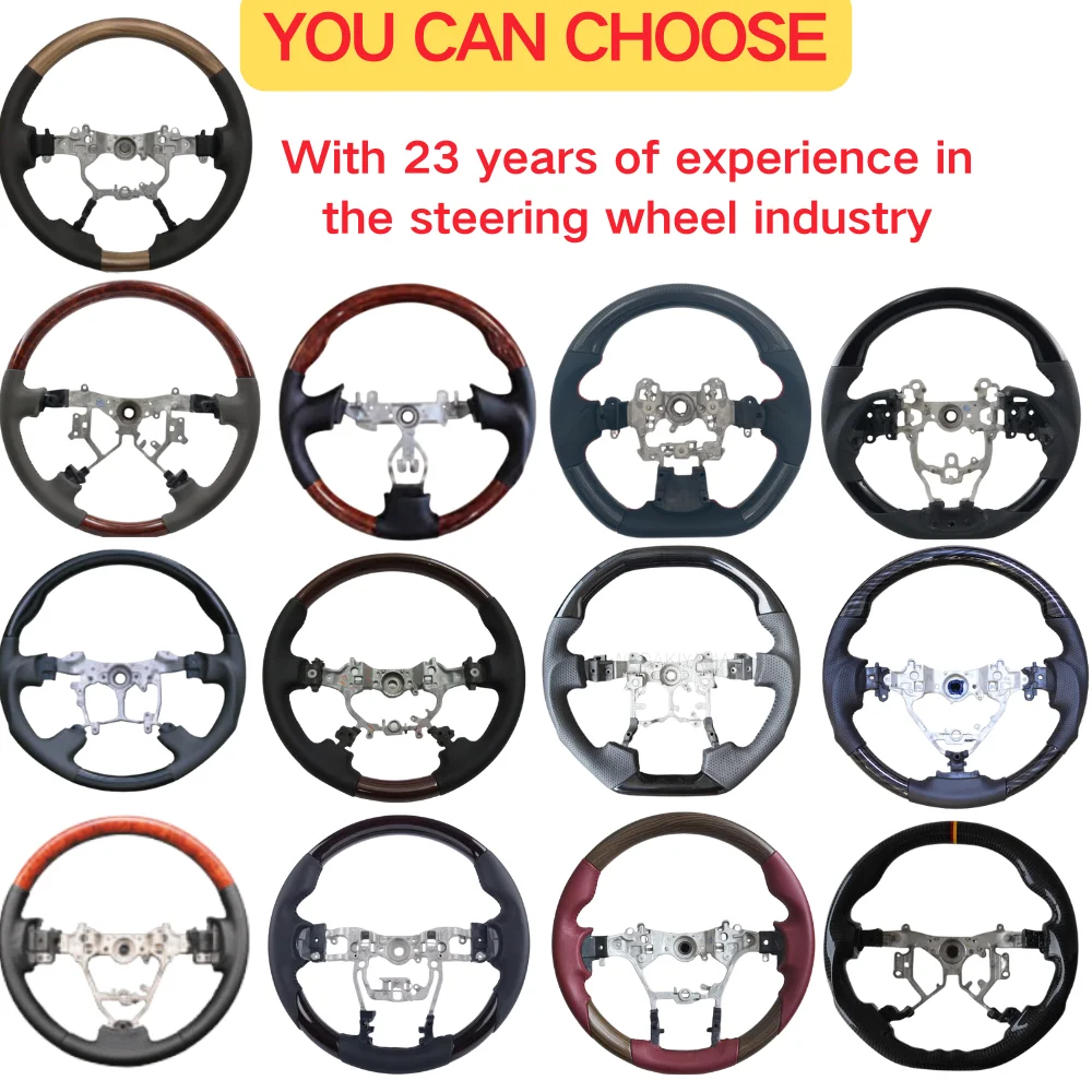 BM 100% ألياف الكربون الحقيقية مصباح ليد لتويوتا كورولا RAV4 كراون كامري يارس أوريس مخصص الرياضة عجلات القيادة ملحق جديد