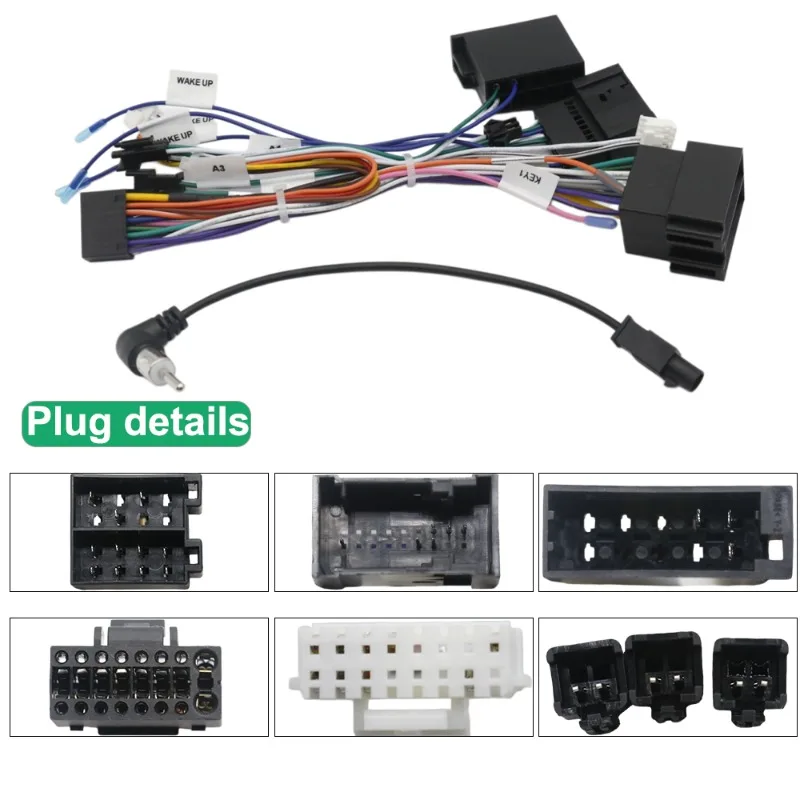 Für Benz C-Klasse W203 2002-2004 CLK W209 2002-2006 Auto-Radio Verkabelungsadapter Stromkabel Stereo-Adapter – Detail 5