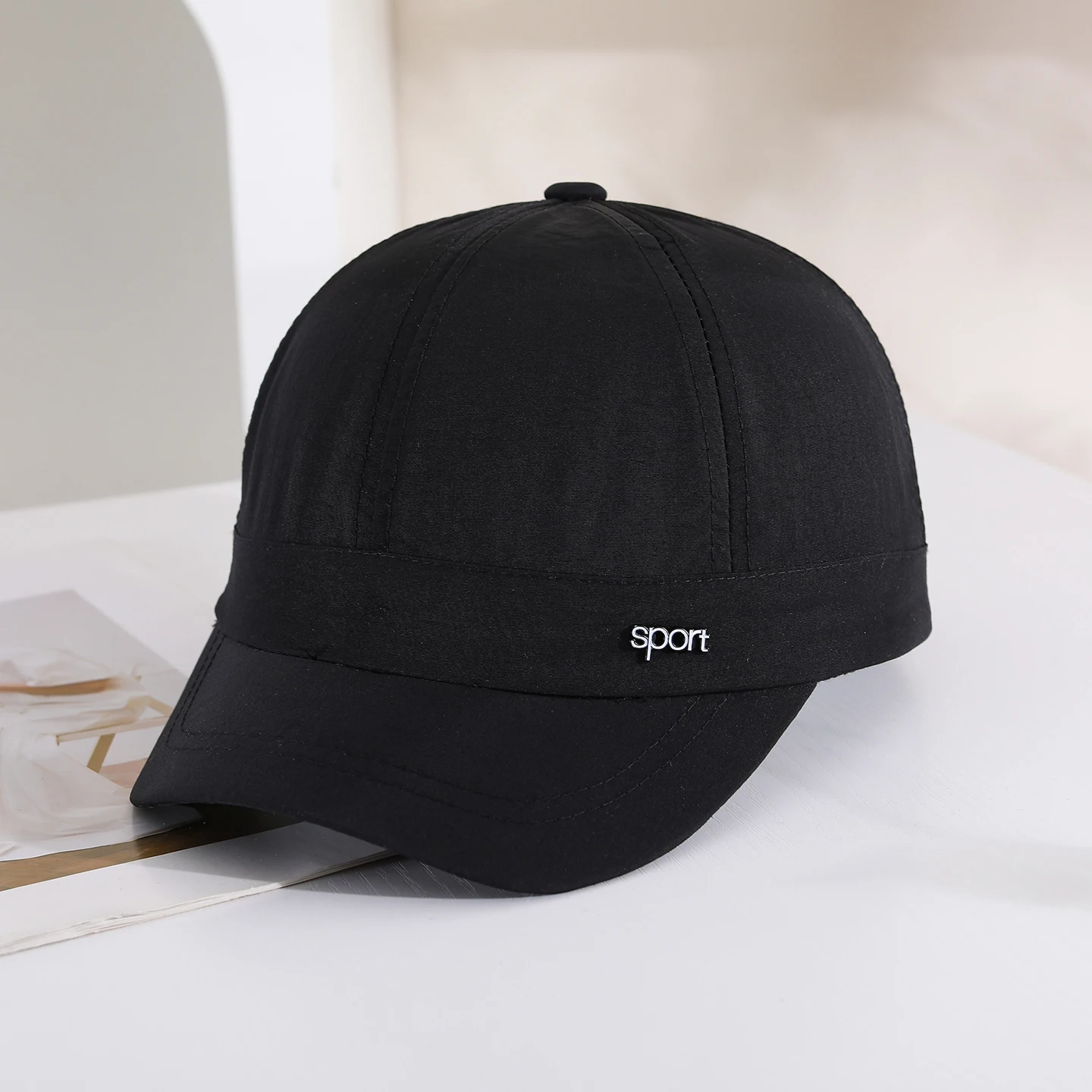 Summer quick-drying and breathable baseball cap, simple soli